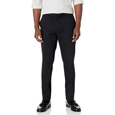 Afbeelding van Amazon Essentials Heren Slim Fit Kreukbestendige Flat Front Stretch Chino Broek, Zwart, 35W/29L