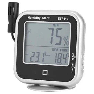 Afbeelding van Etp110 Digitale thermo hygrometer, dauwpunt meter, vocht en temperatuur dauwpuntmeter voor thuis, laboratorium, magazijn, werkplaats, veld
