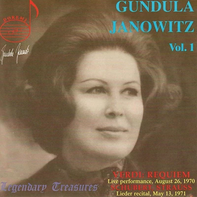 Afbeelding van Legendary Treasures Gundula Janowitz Vol 1 Verdi, et al