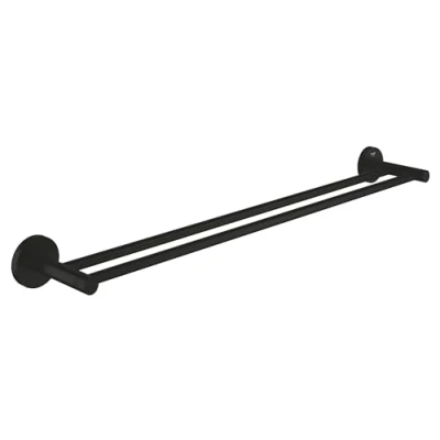 Afbeelding van Grohe start dubbele handdoekhouder 600 mm matte black 412032430