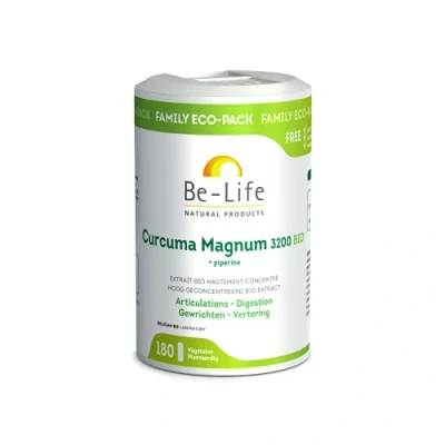 Afbeelding van Be life Curcuma Magnum 3200 &amp; Piperine Bio, 180 Soft tabs
