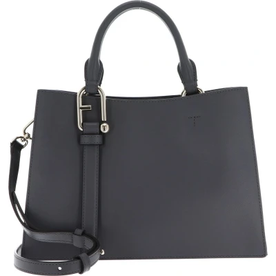 Afbeelding van FURLA Leren Handtas Schoudertas Nuvola Tote Soil Grijs