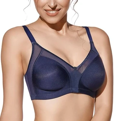 Afbeelding van Selene Mariluz Damesbeha met beugels, Donkerblauw, 110C