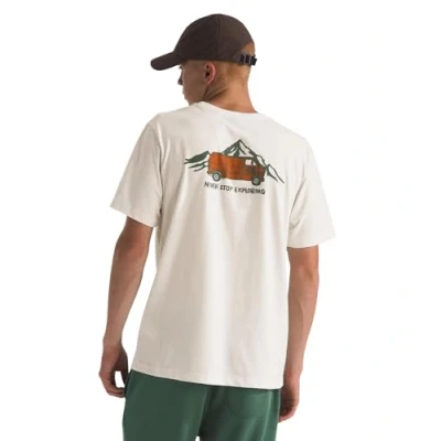 Afbeelding van The North Face Outdoor Graphic TEE Tshirt print, Heren, Maat: XL, White dune