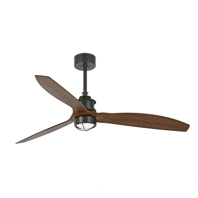 Afbeelding van Faro Lighting Gewoon LED Zwart, Houten Plafondventilator met DC Motor, 3000K