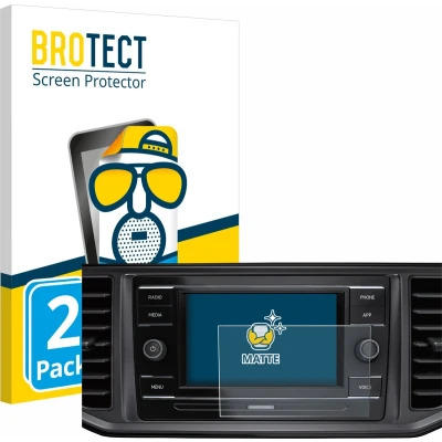 Afbeelding van BROTECT Screenprotector voor Volkswagen Crafter Composition Colour 2022 Folie Beschermfolie matte (2 Stuks)