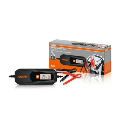Afbeelding van OSRAM BATTERYcharge 405 ESSENTIAL, 5A slimme lader en accu onderhoudsapparaat, voor 6V 12V voertuigen, 3m kabellengte, omgekeerde polariteit kortsluitbeveiliging