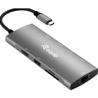 Afbeelding van Dock USB C &gt;HDMI,Gigabit LAN,USB3.0,100WPD,SD/TF 0,25m