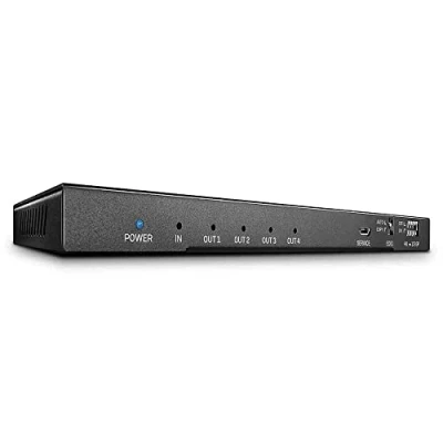 Afbeelding van LINDY 38231 4 poorten HDMI splitter 4096 x 2160 Pixel Zwart