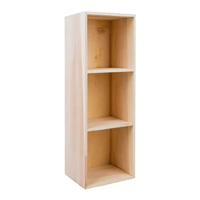 Afbeelding van Rayher opbergruimte met open bovenkant 3 compartimenten 62599000, houten wandplank meerdere compartimenten, 32 x 11 8,7 cm, veelkleurig