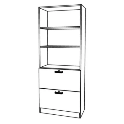 Afbeelding van Wandkast Wit 80 x 42 200,4 cm Signa G 7300 SG