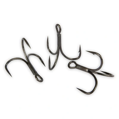 Afbeelding van Fox Rage Predator Powerpoint X Strong Trebles Semi Barbed Maat 4 (8 stuks) Dreggen