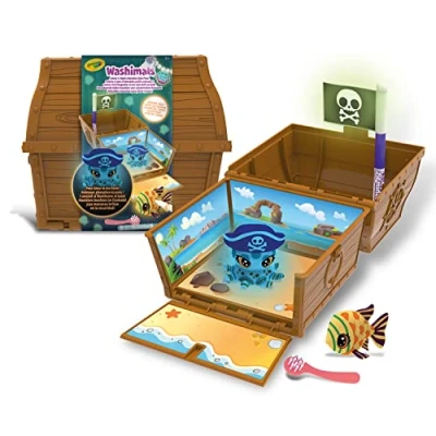 Afbeelding van Crayola Washimals Hobbypakket Ocean Glow Pets Schatkist Set Voor Kinderen