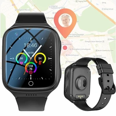 Afbeelding van Weyot SOS armband voor noodoproep, de verzorging van senioren, ouderenverzorging, GPS tracker, smartwatch, noodknop, noodgevallen, volwassenen