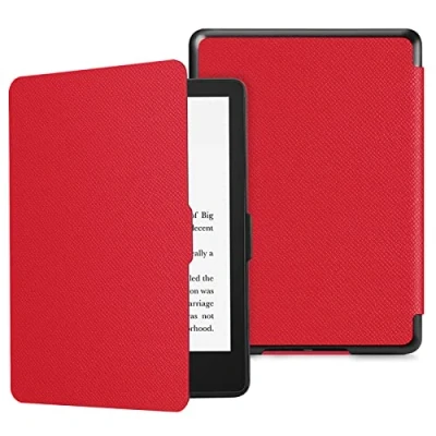 Afbeelding van Fintie Hoes voor 6,8 inch Kindle Paperwhite (11e generatie 2021) en Signature Edition De dunste lichtste beschermhoes tas met Auto Sleep/Wake, (bijvoorbeeld rood)