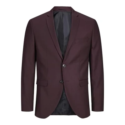 Afbeelding van JACK &amp; JONES Blazer heren Jprsolaris Noos , Winetasting/Fit: super slim fit 54
