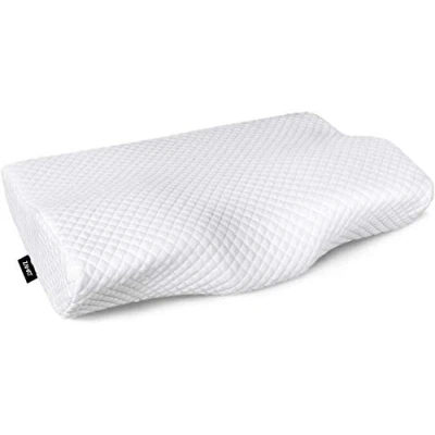 Afbeelding van ZAMAT Contour traagschuim kussen voor nekpijnverlichting, verstelbaar ergonomisch cervicaal om te slapen, orthopedisch nekkussen met wasbare hoes, bedkussens zij , rug buikslapers