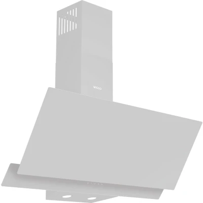 Afbeelding van Wiggo WE A942G(W) Schuin 90cm 626m3/h 4 standen Energieklasse A Wit Dubbel Glas