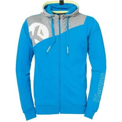 Afbeelding van Kempa Core 2.0 Hood Jacket Kempablauw Donker Grijs Melange Maat 3XL