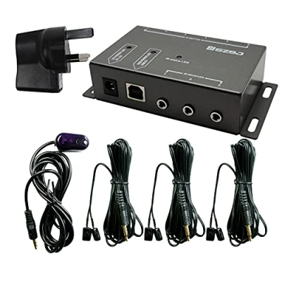 Afbeelding van SZBJ ir Repeater, Remote Infrarood Afstandsbediening Extender Kit BD102, drie dual head zender