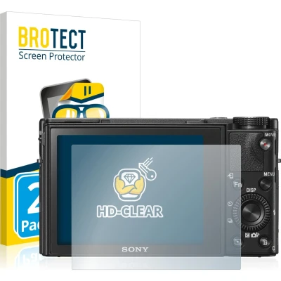 Afbeelding van BROTECT Screenprotector voor Sony Cyber Shot DSC RX100 V Folie Beschermfolie transparant (2 Stuks)