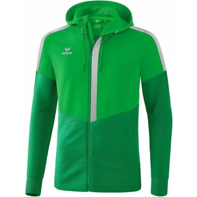 Afbeelding van Erima Squad trainingsjack met capuchon fern green/smaragd/ silver grey