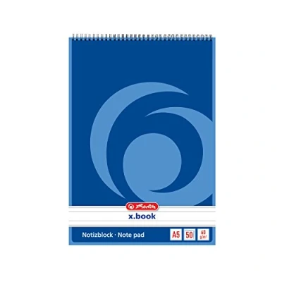 Afbeelding van Herlitz 110510 spiraalnotitieblok A5, 50 vellen 10 stuks
