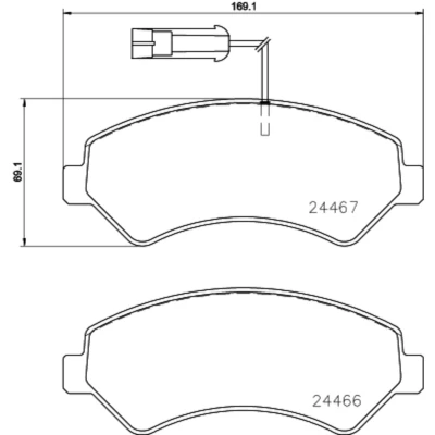 Afbeelding van Brembo Remblokset P 23 161