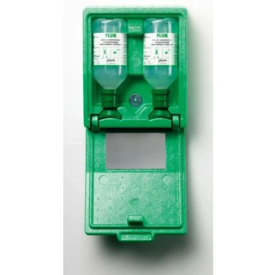 Afbeelding van PLUM 4650 Oogspoelstation Wandbox met 2 x 500ml 0.9% Sod.Chloride