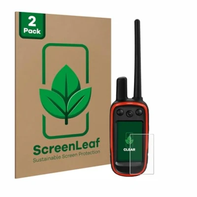 Afbeelding van ScreenLeaf Screenprotector voor Garmin Alpha 100 Duurzame schermbescherming Folie Beschermfolie transparant (2 Stuks)