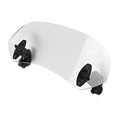 Afbeelding van Motorfiets Voorruit, Universele Transparante ABS Verstelbare Clip Op Voorruit Windscherm Accessoires