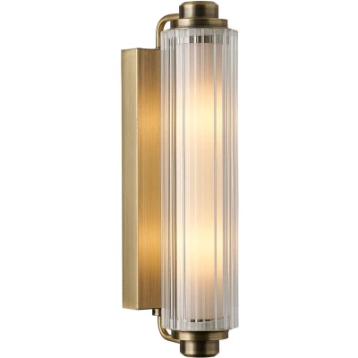Afbeelding van Nordlux Wandlamp Nimal Double, IP44, kunststof, metaal, messing