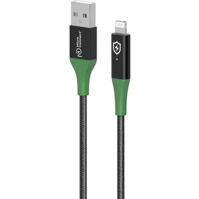 Afbeelding van Microconnect MC SMART USB A L 2 Lightning kabel m Zwart, Groen