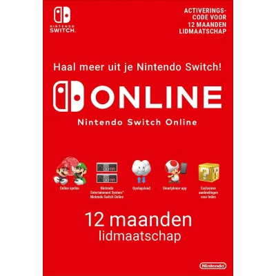Afbeelding van Nintendo Switch Online Lidmaatschap 12 Maanden