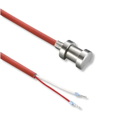 Afbeelding van SENSORSHOP24 Pijpaanvoeler met siliconen leiding temperatuursensor voor verwarming en buis aanlevoeler temperatuur sensor inclusief spanband (PT1000 1/3 DIN / 2 geleiders meter)