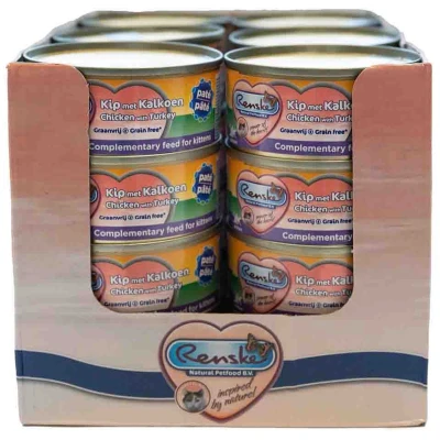 Afbeelding van 24x Renske Vers Kitten Paté Kip Met Kalkoen 70 gr