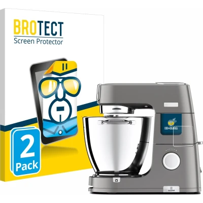 Afbeelding van BROTECT Screenprotector voor Kenwood Titanium Chef Patissier XL Folie Beschermfolie transparant (2 Stuks)