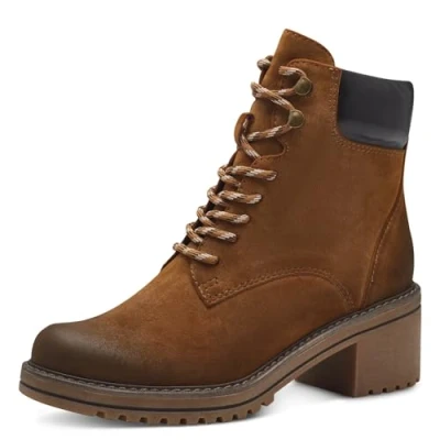 Afbeelding van Marco Tozzi Dames Bootie Laced 2 25225 43 Modelaarzen, NUT Comb, 39 EU, moer kam, EU