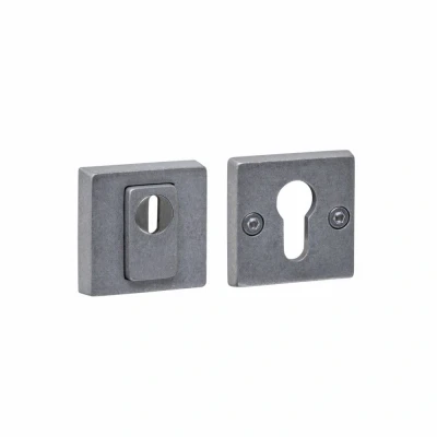 Afbeelding van Intersteel SKG3 veiligheidsrozetten vierkant 54x54x12mm profielcilindergat met kerntrekbeveiliging rvs getrommeld