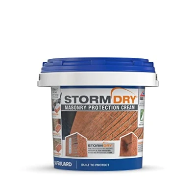 Afbeelding van Stormdry® metselwerkbeschermingscrème (3 liter) Het enige BBA en EST gecertificeerde baksteenbeschermingsmiddel Bewezen bescherming van 25 jaar tegen intrekkend vocht