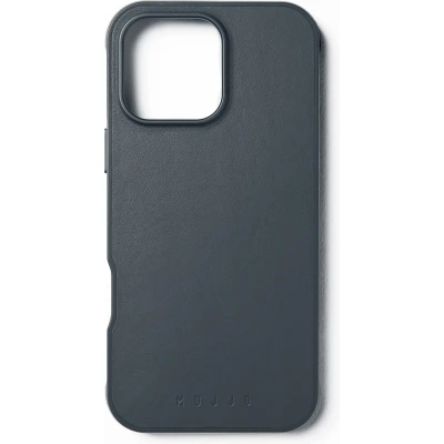 Afbeelding van MUJJO Leather Shield Case iPhone 16 Pro Max blauw CL 057 SB