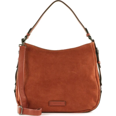 Afbeelding van FREDsBRUDER Leren Schoudertas Sylvin Hobo Brick Rood