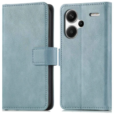 Afbeelding van Xiaomi Redmi Note 13 Pro Plus (5G) Hoesje Kunstleder iMoshion Bookcase Lichtblauw Telefoonhoesje