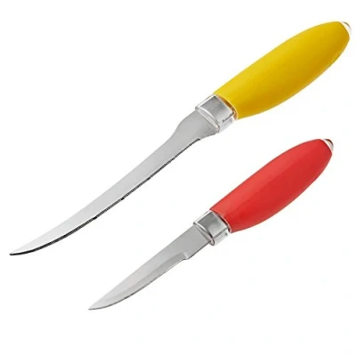 Afbeelding van Tefal K0612314 Set met 2 fruitmessen, roestvrij staal, meerkleurig, 21,3 x 2,7 16 cm