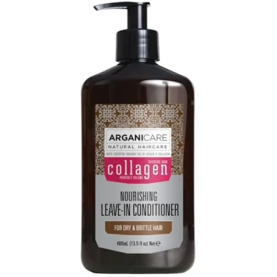 Afbeelding van Arganicare Nourishing Leave In Conditioner For Dry &amp; Brittle Hair Argan Collagen 400 Ml