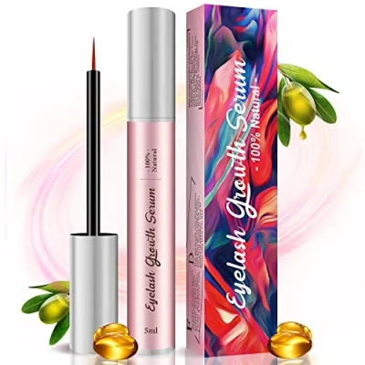 Afbeelding van karebabe wimpergroeiserum, 5 ml, professioneel wimper en wenkbrauwversterkerserum, natuurlijk wimpergroei booster wimperserum voor irritatievrije groei