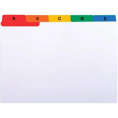 Afbeelding van Exacompta Tabbladen Az Voor Systeemkaartenbakken, 25 Tabs, Ft A6