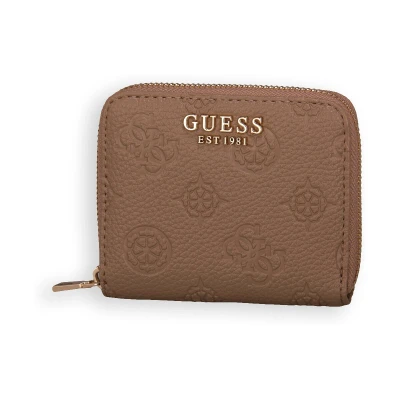 Afbeelding van Guess Cresidia Small ZIP Around Portemonnee, Dames, Maat: One Size, Dark taupe
