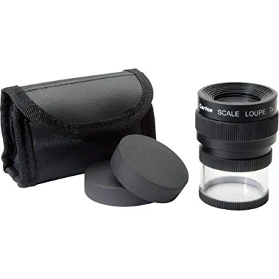 Afbeelding van Ideal Tek M12071 handloep met meetschaal vergrotingsfactor: 7 x lensgrootte: (Ø) 25 mm zwart