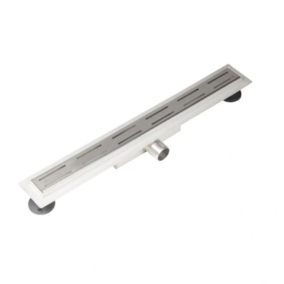 Afbeelding van Brauer Douchegoot 100x5x6. 7cm vloerflens RVS geborsteld